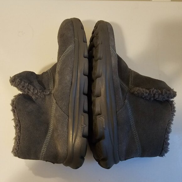 Skechers On The Go Women's Ankle Boots Charcoal Gray Suede Memory Form Size 10 - Picture 9 of 11